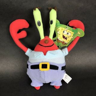 Spongebob Squarepants Mr Krabs 7” Inch Plush Crab Crabs Viacom 2000 Nickelodeon