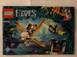 Lego 6212137 Elves Emily Jones And The Eagle Getaway 41190 Building Kit