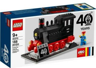 Discontinued Lego Trains 40th Anniversary Steam Engine 40370
