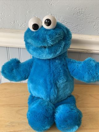 Vintage 1986 Cookie Monster Full Body Hand Puppet Playskool Sesame Street 16”