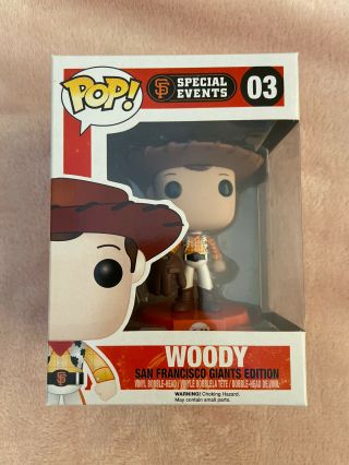 Funko Pop Toy Story San Francisco Giants Woody 03 Special Events Vinyl Figure