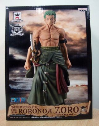 Banpresto One Piece Master Star Piece Roronoa Zoro Special Version Anime Statue