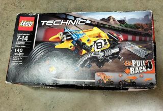 Lego Technic 42058 Stunt Bike Pull Back Power Racer - New/sealed