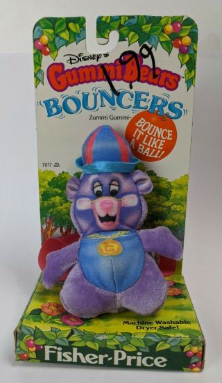 1985 Fisher - Price Walt Disney Gummi Bears Bouncers Gruffi Boxed