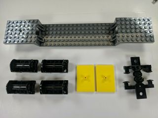 Lego Train Base 6x34 Dark Gray Split Level W/ Wheels Bogies Magnets