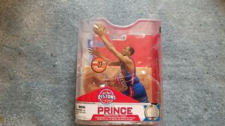 Tayshaun Prince Detroit Pistons Mcfarlane Sportspicks Nba White Jersey Variant