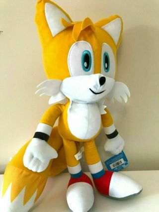 Jumbo Sonic The Hedgehog Tails Plush Toy 17 Inches Soft Toy.