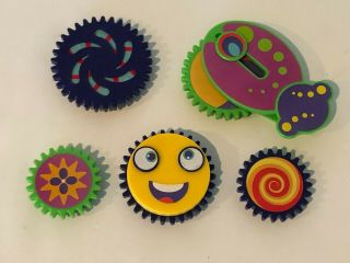 Tomy Gearation Replacement Magnets Gears Refrigerator Building Toy 1997 Vintage