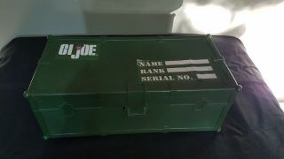 Vintage Gi Joe Doll And Foot Locker Filled With Weapons