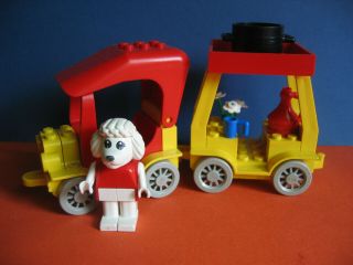 Lego Fabuland Auto 3641,  Figur Paula Poodle Und Ihr Camper (1) 80erjahre