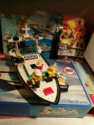 Lego 4012 - Wave Cops - Built W Minifigs,  Box & Instructions