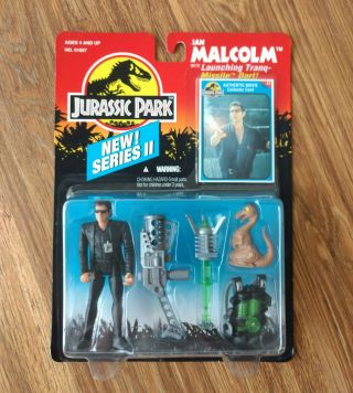 Jurassic Park Series Ii 2 Ian Malcolm Action Figure On Card 1994
