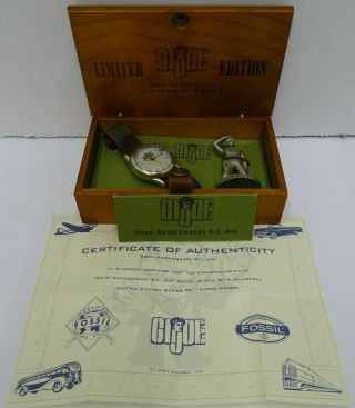 Fossil Gi Joe Limited Edition 30th Anniversary Commemorative Watch & Box - Nwt