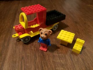 Lego Fabuland - Bernard Bear And Pickup Truck Set 329