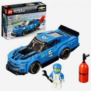 Lego Speed Champions Chevrolet Camaro Zl1 Blue Race Car 75891 Building Kit