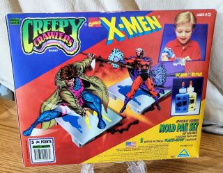 Creepy Crawlers X - Men Mold Pak Set 9927 Rare Gambit Magneto Cyclops & Rogue Nib