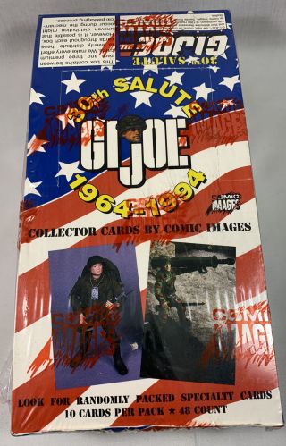 Gi Joe 30th Salute 1964 - 1994 Collector Cards By Comic Image Box 48 Packs