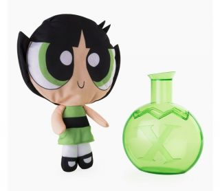 Powerpuff Girls Plush Buttercup Doll Puff Out Chemical X Bottle Spin Master
