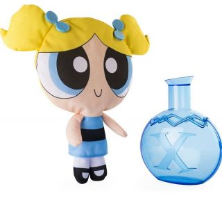 Powerpuff Girls Plush Doll Bubbles Puff Out & Chemical X Bottle Spin Master