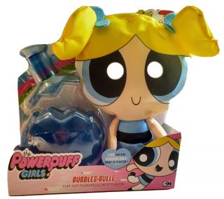 Powerpuff Girls Plush Doll Bubbles Puff Out & Chemical X Bottle Spin Master 3