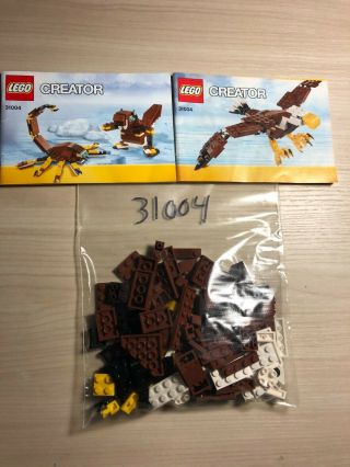 Complete Rare Lego Creator Eagle 31004 Fierce Flyer 3 In 1 2 Manuals No Box Gift
