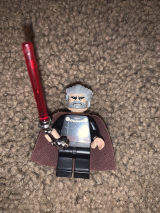 Lego Star Wars - Count Dooku W/ Angled Lightsaber Sith Lord Minifigure 7103 9515