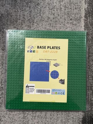 Lego Classic 6 Piece Baseplates Green Blue Grey Plates 10x10 Base