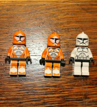 Lego Minifigures Star Wars Bomb Squad Troopers And Clone Trooper Sw0299 Sw0201