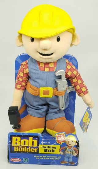 Hasbro Playskool 2001 Bob The Builder - Talking Bob 12 " Plush Doll