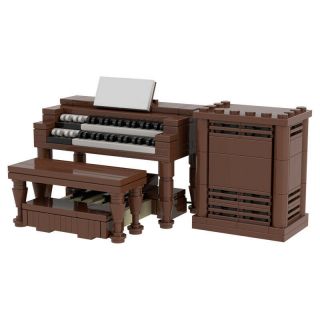 Hammond B3 Famous Organ With Leslie Speaker Box Building Blocks Kid Gift Toys