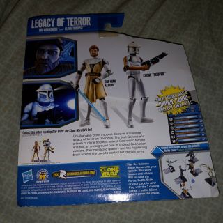 Star Wars The Clone Wars DVD Set 1 of 2 Legacy Of Terror Obi - wan & Clone Trooper 3