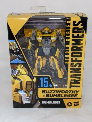 Transformers Studio Series Buzzworthy Bumblebee 15bb Deluxe With Charlie Figure