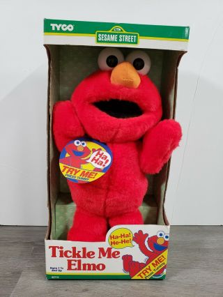 Vintage Tickle Me Elmo Doll 1996 Sesame Street Tyco Toy Pbs