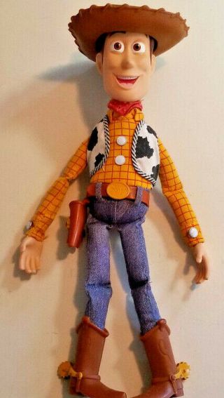 Vintage Disney Pixar Toy Story Sheriff Woody Talking Doll 15 " Inch Cowboy 2002