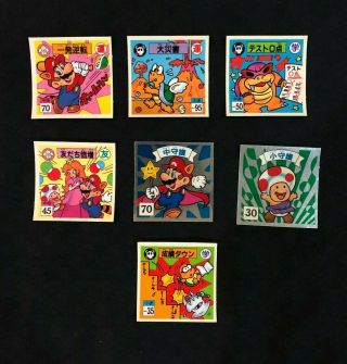 Nintendo Nagasakiya Mario Vintage Mini Sticker Card Japan Rare