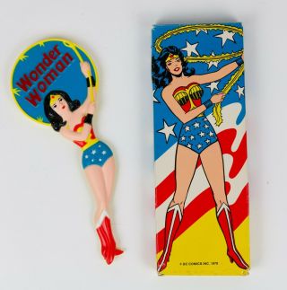 Vintage 1978 Avon Wonder Woman Dc Comics Handheld Mirror W/ Box Vtg Toy
