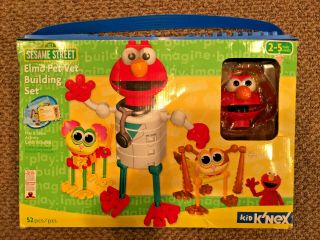 Kid Knex Sesame Street Elmo Pet Vet Building Set 52 Piece Complete K 