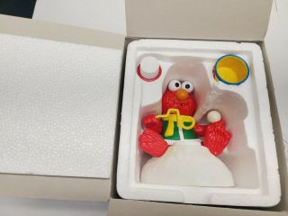 Sesame Street Bubble Blowing Elmo Vintage 1999 Kurt Adler Christmas Piece Boxed