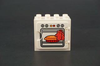 Lego Duplo White Kitchen Oven Baking Pie Home Store Restaurant Dollhouse Opens