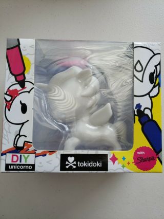 Tokidoki Unicorno Diy Design Your Own Stellina Vinyl Art Figure 5 " With Sharpies