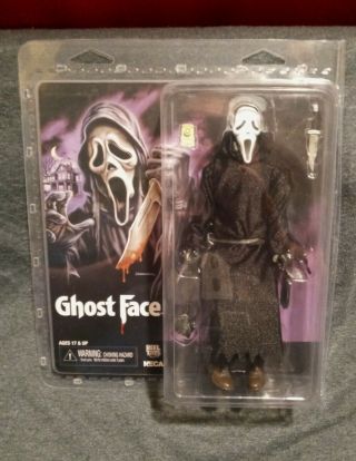 Neca Scream Ghostface 8 " Horror Figure Reel Toys Clothed Robe Scre4m