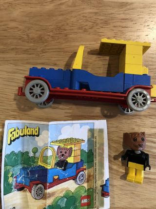Lego Fabuland Micheal Mouse And His Car Set 328 Instructions,  Complete