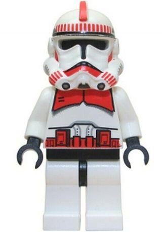 Lego Ep.  3 Clone Shock Trooper - Star Wars Minifigure From 7655 - Sw0091