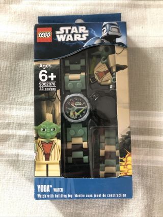 Lego 9002076 Star Wars Watch W/ Yoda Minifigure Green Box