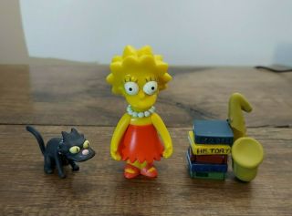 Playmates 2000 The Simpsons Wos World Of Springfield Lisa Simpson Complete