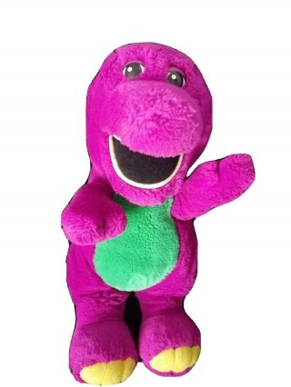 1990 Vintage Barney Purple Dinosaur Plush 13” 90s 1990s