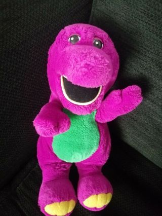 1990 Vintage Barney Purple Dinosaur Plush 13” 90s 1990s 2