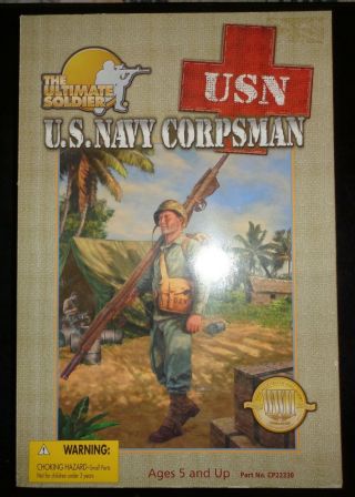 Nib The Ultimate Soldier Wwii U.  S.  Navy Corpsman 12 " 2000 21st Century Toys 1/6