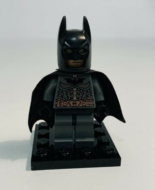 Lego Batman Minifig Dark Gray Suit With Copper Belt Sh064 Minifigure