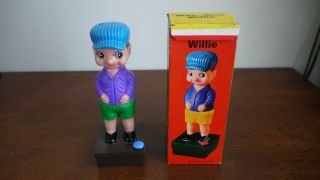 Vintage Wee - Wee Willie Squirt Pee Boy Water Guy Gag Gift Funny Prank Toy